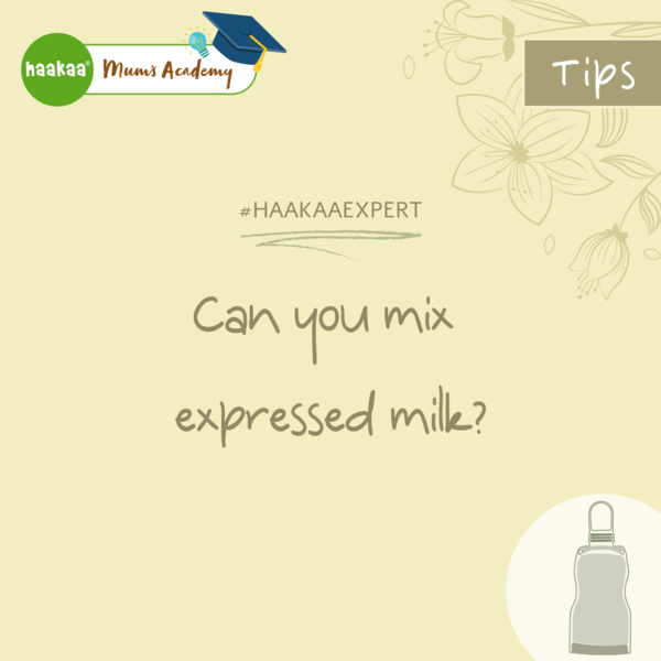 Can you mix expressed milk?
